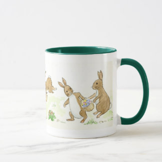 Easter Bunnies Ringer Mug
