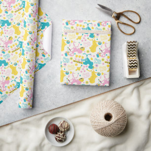 Easter bunnies wrapping paper