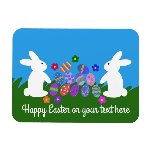 Easter Bunny #1 Magnet (Horizontal)
