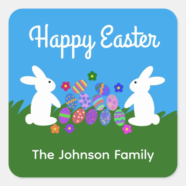 Easter Bunny #1 Stickers (Front)