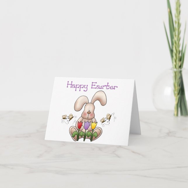 Easter Bunny 2 - Happy Easter Card (Front)
