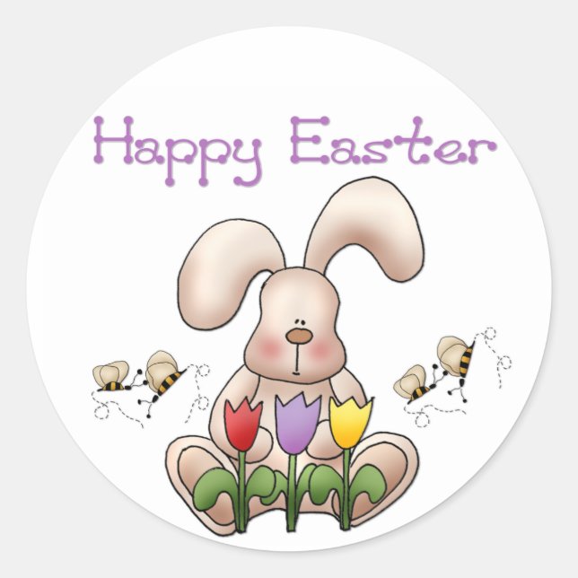 Easter Bunny 2 - Happy Easter Stickers (Front)