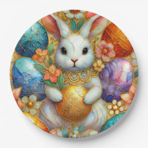 EASTER BUNNY 3D ~ Alcohol Inks ~  Paper Plate