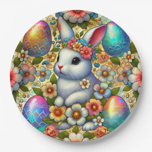 EASTER BUNNY 3D ~ Alcohol Inks ~  Paper Plate