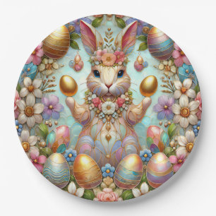 EASTER BUNNY 3D ~ Pastels~  Paper Plate