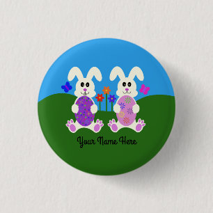 Easter Bunny #4 Button