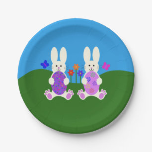 Easter Bunny #6 Paper Plates