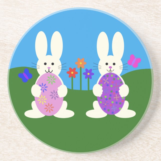 Easter Bunny #7 Coaster (Front)