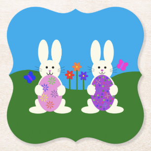 Easter Bunny #7 Paper Coaster