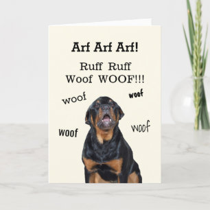 Easter Bunny Alert Rottweiler Easter Card