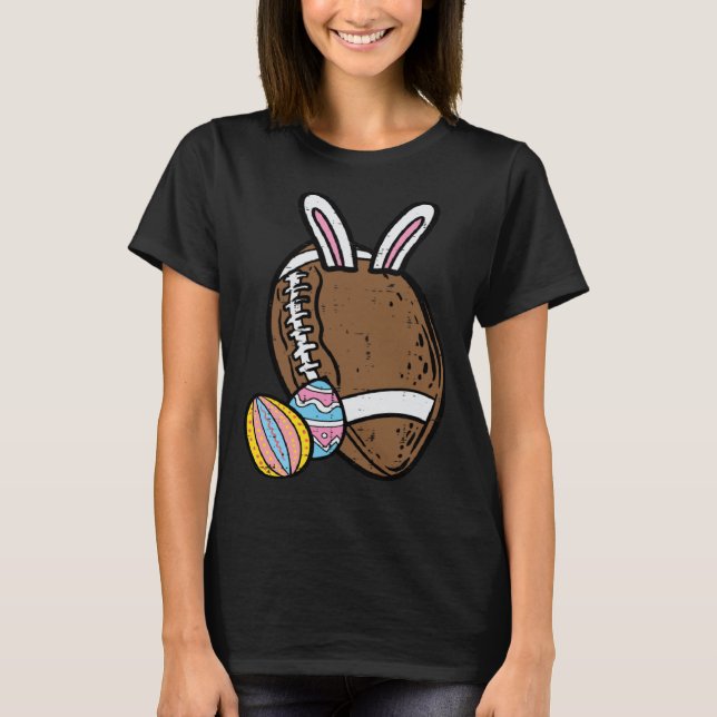 Easter Bunny American Football Sports Men Boys Kid T-Shirt (Front)