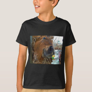 Easter Bunny and Brown horse T-Shirt