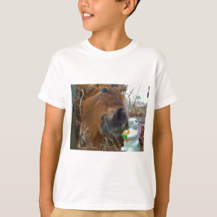 Easter Bunny and Brown horse T-Shirt