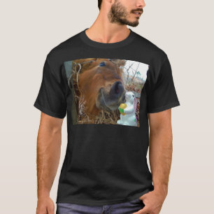 Easter Bunny and Brown horse T-Shirt