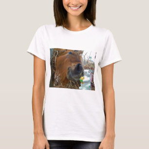 Easter Bunny and Brown horse T-Shirt