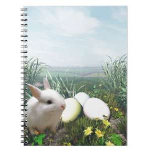 Easter Bunny and Easter Eggs Notebook