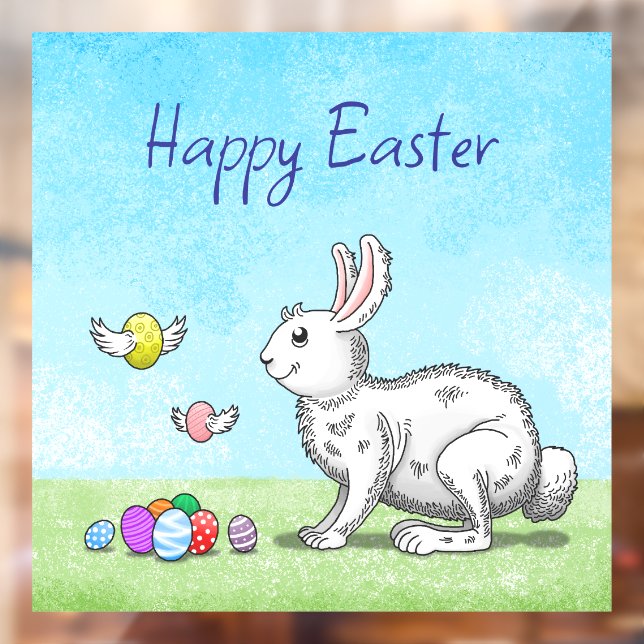 Easter Bunny and Easter Eggs Window Cling (Sheet 2)