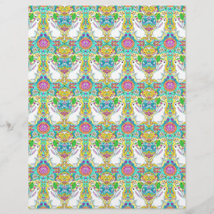 Easter bunny and egg scrapbook paper