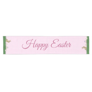 Easter Bunny and Eggs in Grass  Short Table Runner
