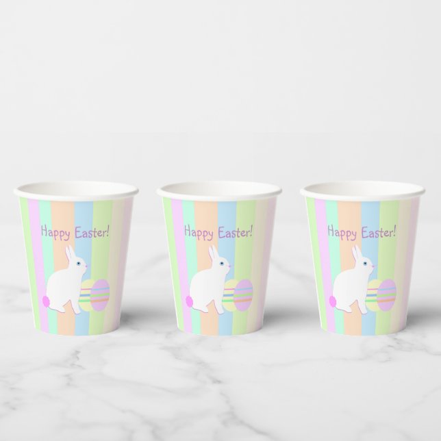  Easter Bunny and Eggs Paper Cups (Multi)