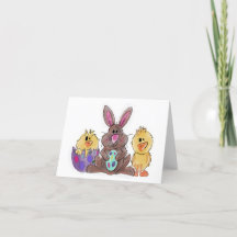Easter bunny and friends