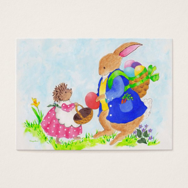 Easter bunny and Heddy hedgehog (Front)