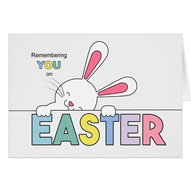 Easter Bunny and Sweet Pastel Colour Palette (Front Horizontal)