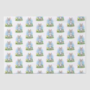 Easter Bunny and the colourful Easter eggs Tissue Paper