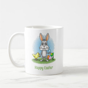 Easter Bunny and the cute chicken Coffee Mug