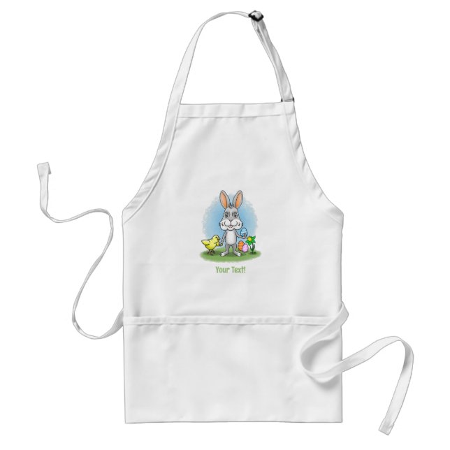 Easter Bunny and the Yellow Chick Standard Apron (Front)