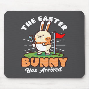 Easter Bunny Arrived Golf Easter Design Mouse Mat