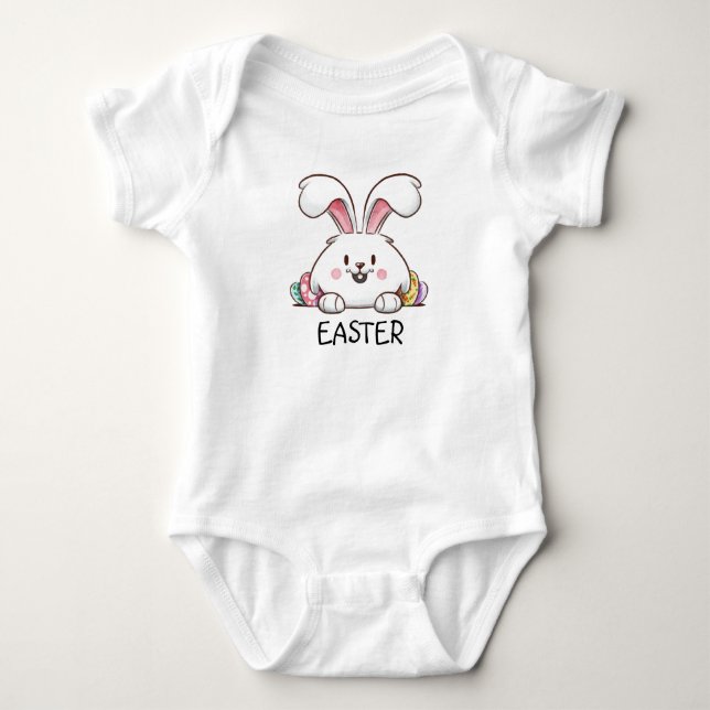  Easter Bunny Baby Bodysuit (Front)