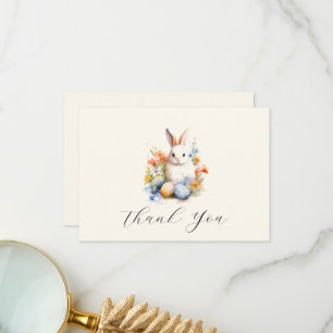 Easter Bunny Baby Shower Custom Thank You Card
