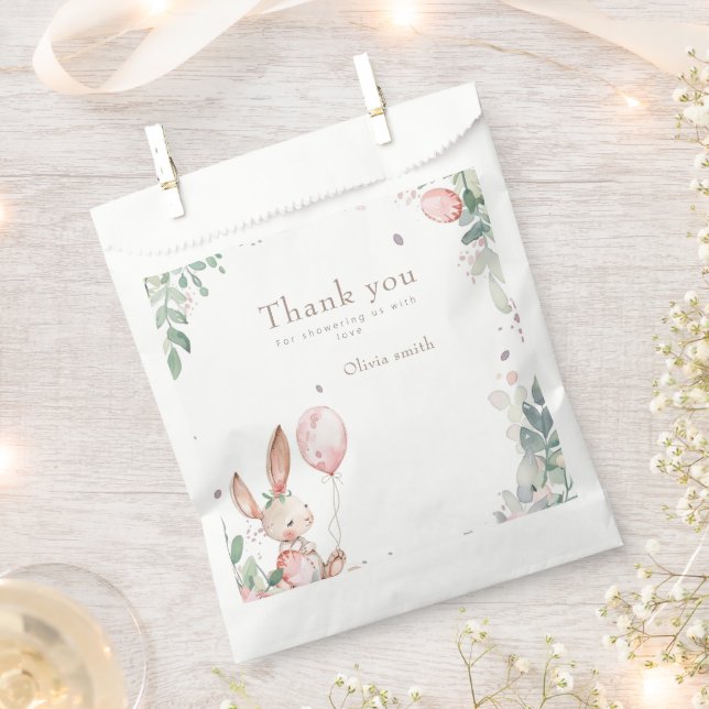 Easter   bunny baby shower  favour bags (Clipped)