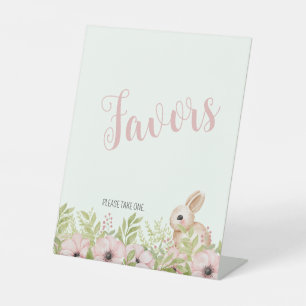 Easter Bunny Baby Shower Party Favours Sign
