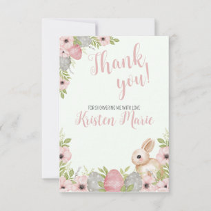 Easter Bunny Baby Shower Thank You Card