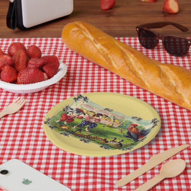 Easter Bunny Baseball Paper Plates (Picnic)