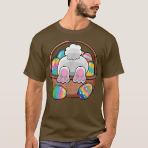 Easter Bunny Basket Eggs Rabbit Easter Day Women M T-Shirt