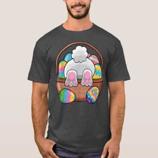 Easter Bunny Basket Eggs Rabbit Easter Day Women M T-Shirt