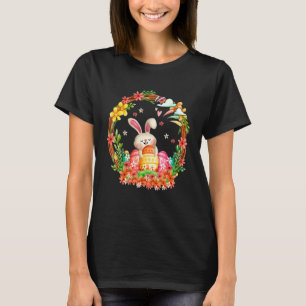 Easter Bunny Basket Eggs Rabbit Easter Day Women M T-Shirt