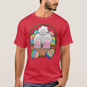 Easter Bunny Basket Eggs Rabbit Easter Day Women M T-Shirt