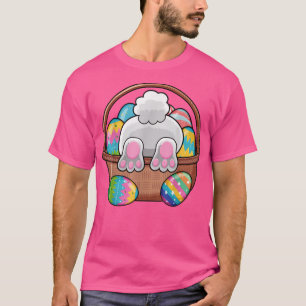 Easter Bunny Basket Eggs Rabbit Easter Day Women M T-Shirt