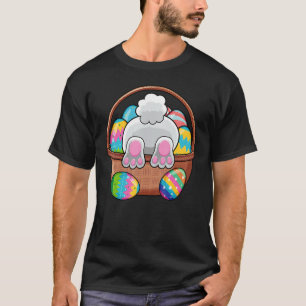 Easter Bunny Basket Eggs Rabbit Easter Day Women T-Shirt