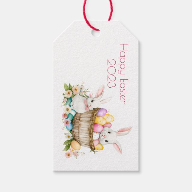 Easter Bunny/Basket Gift Tag (Front)