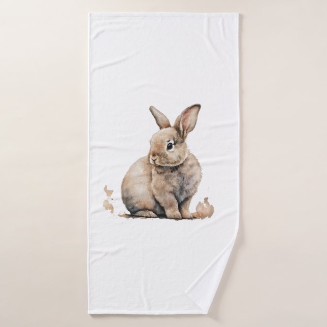 Easter Bunny        Bath Towel (Bath Towel)