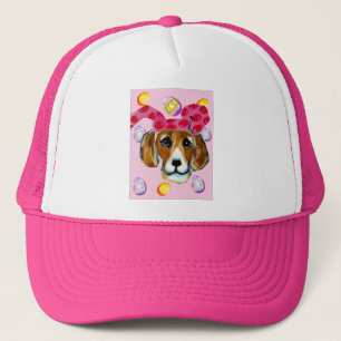 EASTER BUNNY BEAGLE TRUCKER HAT