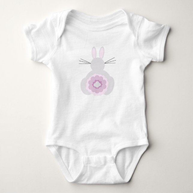 Easter Bunny Body Suit Baby Bodysuit (Front)