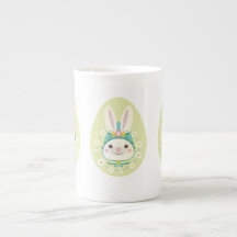 Easter Bunny, bone china mug