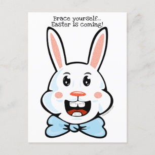 Easter Bunny Braces Postcard