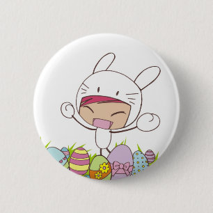 Easter Bunny Button